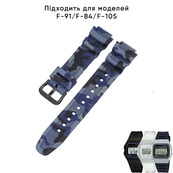 Ремінець для Casio G-Shock AQ-S800/AE-1200 Camo Dark Blue BK. Зображення №2 Ремінець для Casio G-Shock AQ-S800/AE-1200 Camo Dark Blue BK. Зображення №2