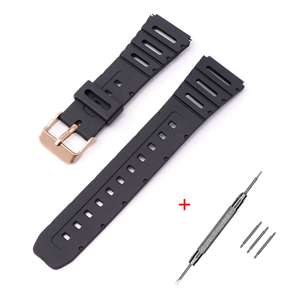 Ремінець для Casio F91W 18mm Black RG Ремінець для Casio F91W 18mm Black RG