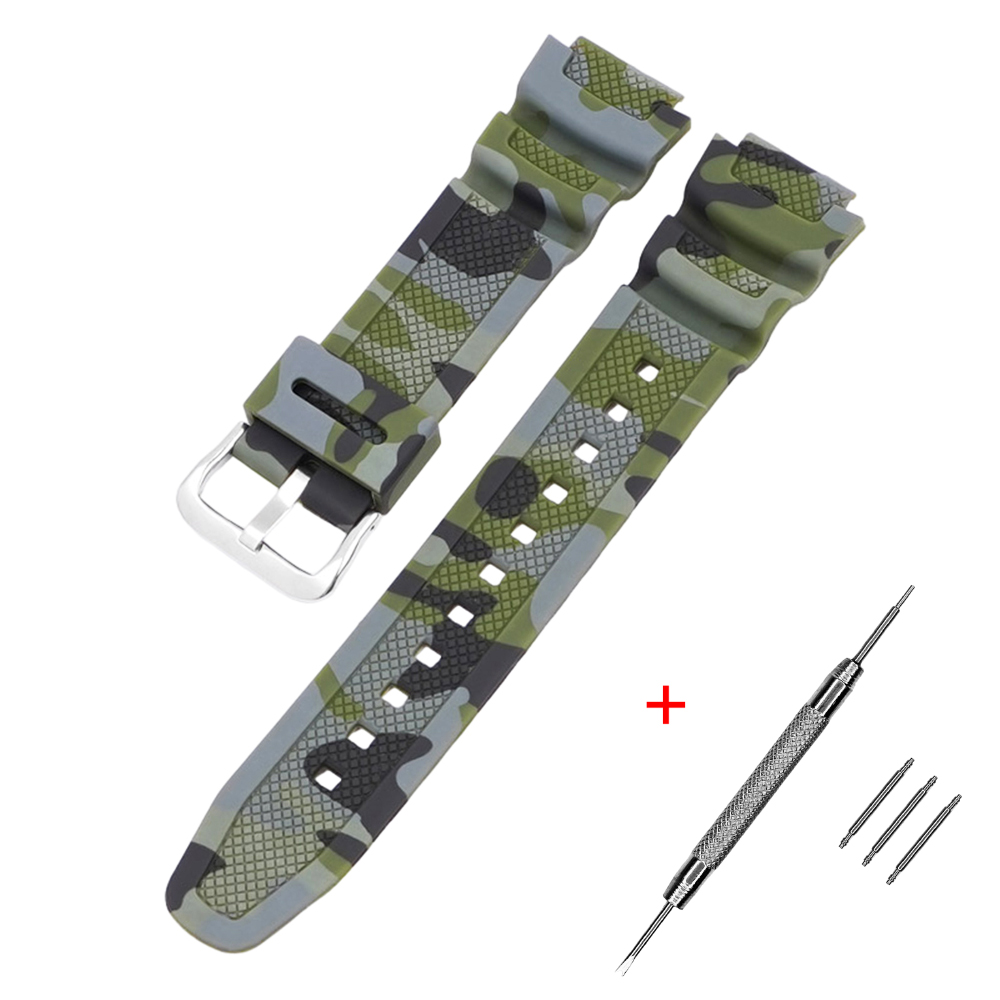 Ремінець для Casio G-Shock AQ-S800/AE-1200 Camo Green SL Ремінець для Casio G-Shock AQ-S800/AE-1200 Camo Green SL