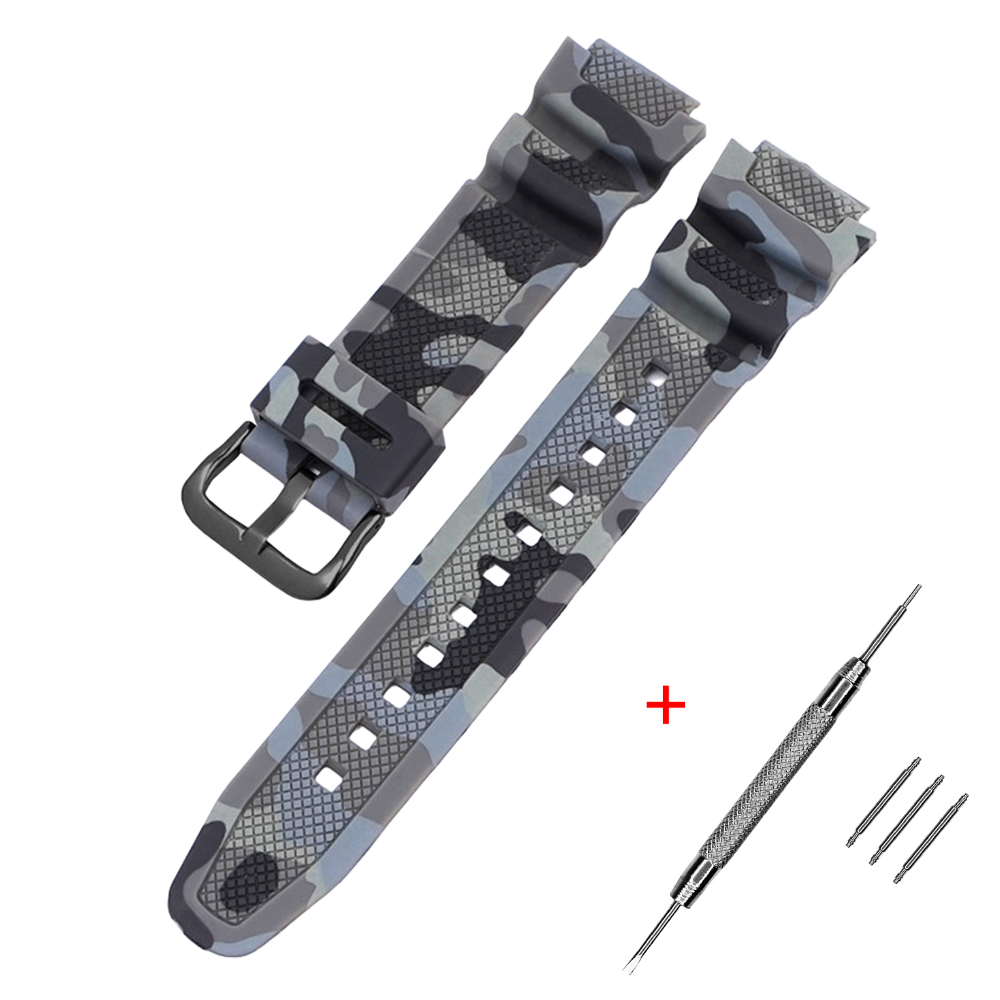 Ремінець для Casio G-Shock AQ-S800/AE-1200 Camo Gray BK Ремінець для Casio G-Shock AQ-S800/AE-1200 Camo Gray BK