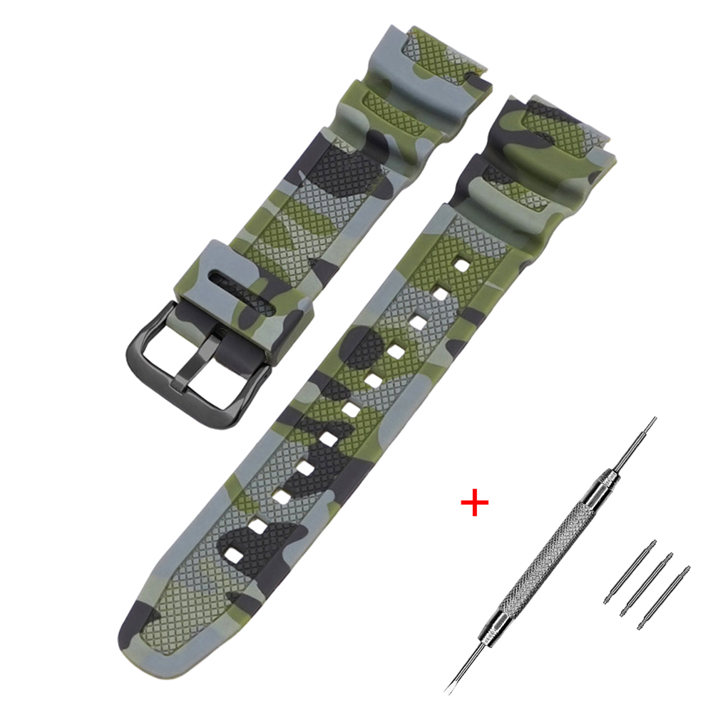 Ремінець для Casio G-Shock AQ-S800/AE-1200 Camo Green BK Ремінець для Casio G-Shock AQ-S800/AE-1200 Camo Green BK