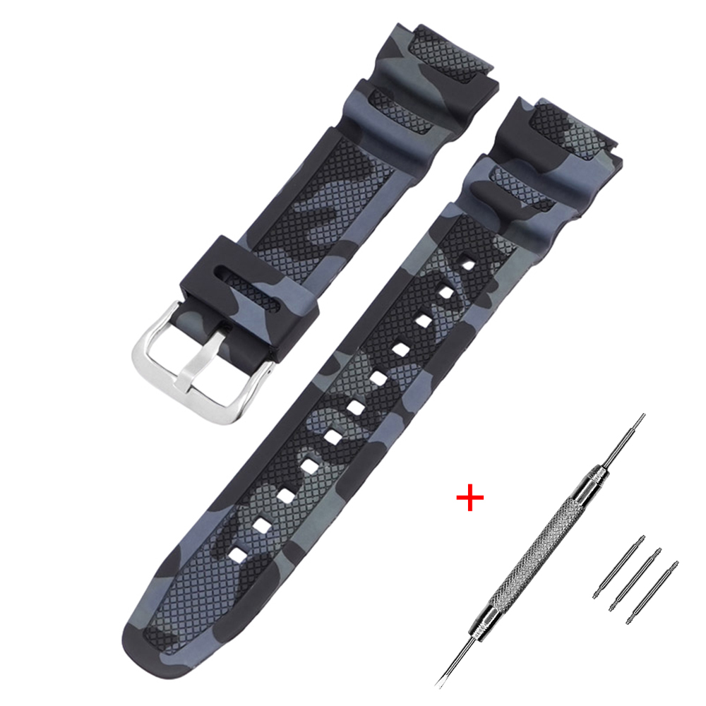 Ремінець для Casio G-Shock AQ-S800/AE-1200 Camo Black SI Ремінець для Casio G-Shock AQ-S800/AE-1200 Camo Black SI
