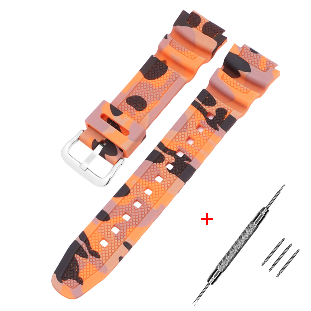 Ремінець для Casio G-Shock AQ-S800/AE-1200 Camo Orange SL Ремінець для Casio G-Shock AQ-S800/AE-1200 Camo Orange SL