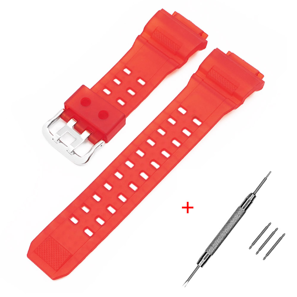 Ремінець для Casio G-Shock GW-9400 Transl Red SI Ремінець для Casio G-Shock GW-9400 Transl Red SI