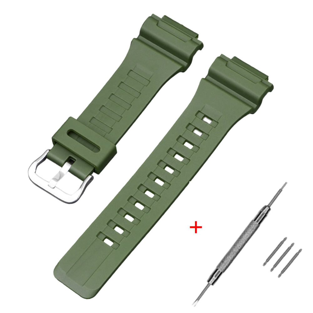 Ремінець для Casio AE-1000W Army Green SI Ремінець для Casio AE-1000W Army Green SI