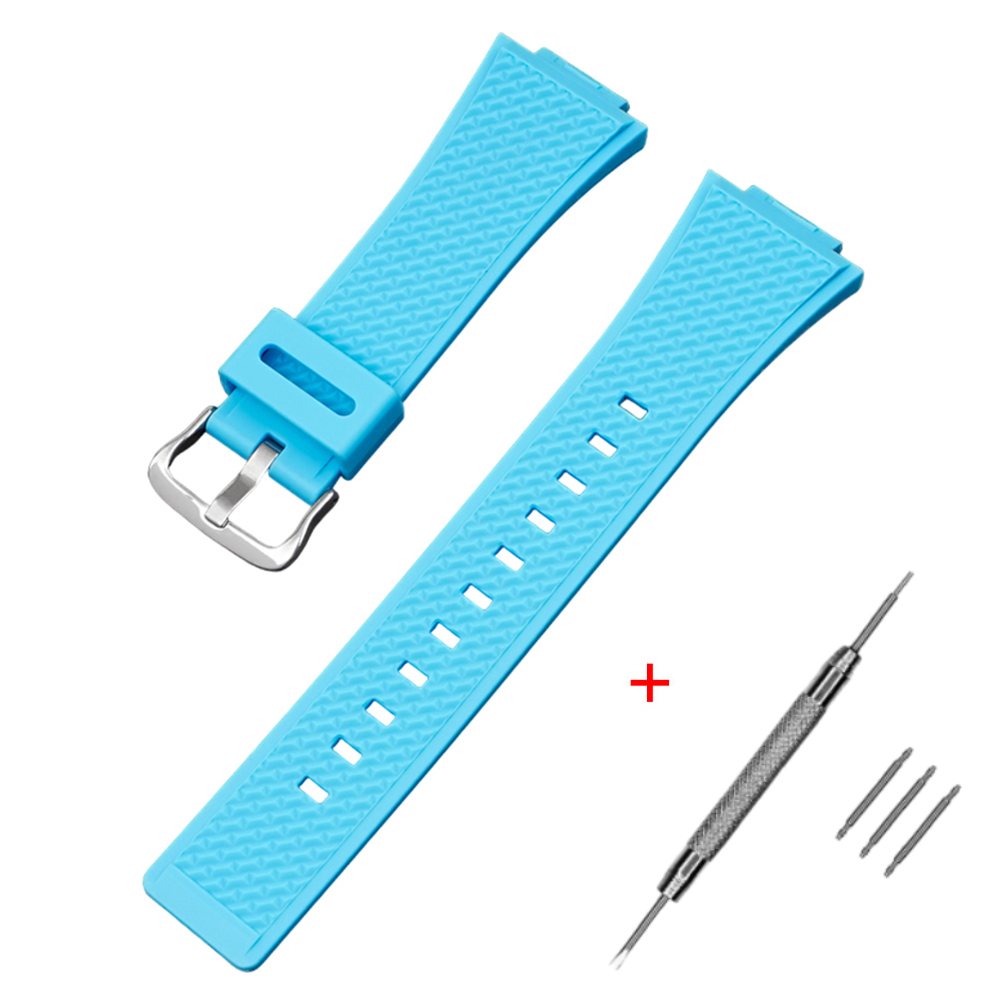 Ремінець для Casio G-Shock GA-100/110 Light Blue SI Ремінець для Casio G-Shock GA-100/110 Light Blue SI
