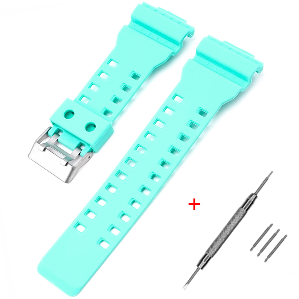 Ремінець для Casio G-Shock GA-100/110 Light Green SI Ремінець для Casio G-Shock GA-100/110 Light Green SI