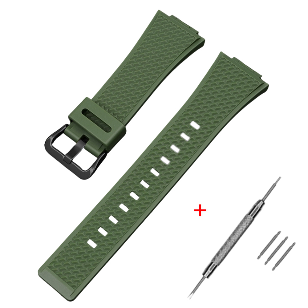 Ремінець для Casio G-Shock GA-100/110 Army Green BK Ремінець для Casio G-Shock GA-100/110 Army Green BK