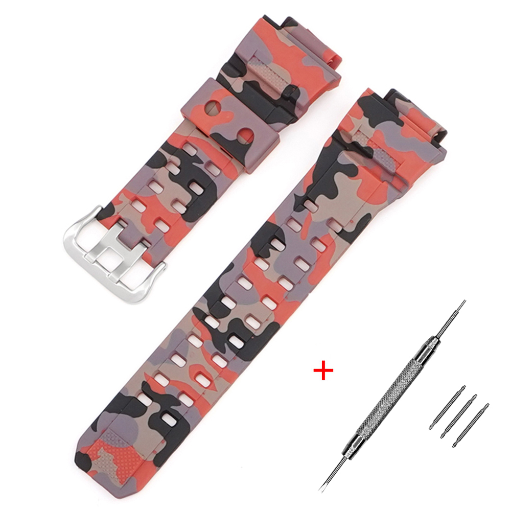 Ремінець для Casio G-Shock GW-9400/9300 Camo Red SI Ремінець для Casio G-Shock GW-9400/9300 Camo Red SI