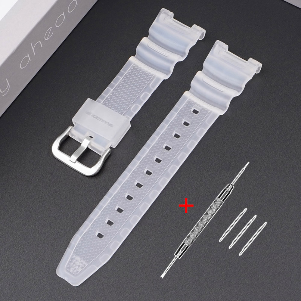 Ремінець для Casio G-Shock SGW-100 Translucent Silver Ремінець для Casio G-Shock SGW-100 Translucent Silver
