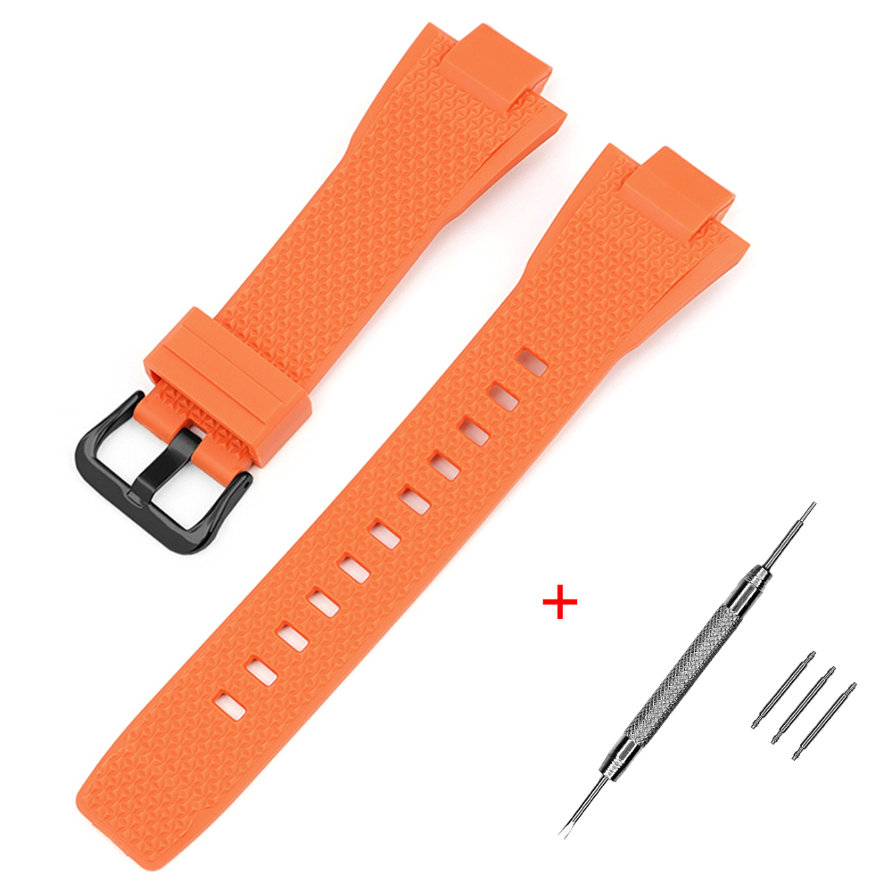 Ремінець для Casio G-Shock GST-B400 Orange Black Ремінець для Casio G-Shock GST-B400 Orange Black