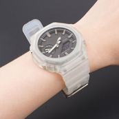 Ремінець для Casio G-Shock GA-2100/2110 Translucent Silver. Зображення №4 Ремінець для Casio G-Shock GA-2100/2110 Translucent Silver. Зображення №4