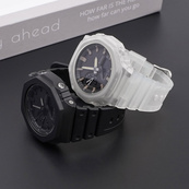 Ремінець для Casio G-Shock GA-2100/2110 Translucent Silver. Зображення №5 Ремінець для Casio G-Shock GA-2100/2110 Translucent Silver. Зображення №5