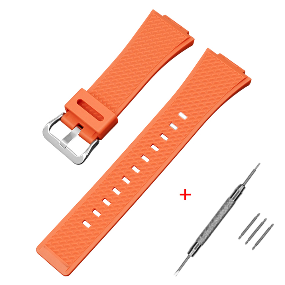 Ремінець для Casio G-Shock GA-100/110 Orange SI Ремінець для Casio G-Shock GA-100/110 Orange SI