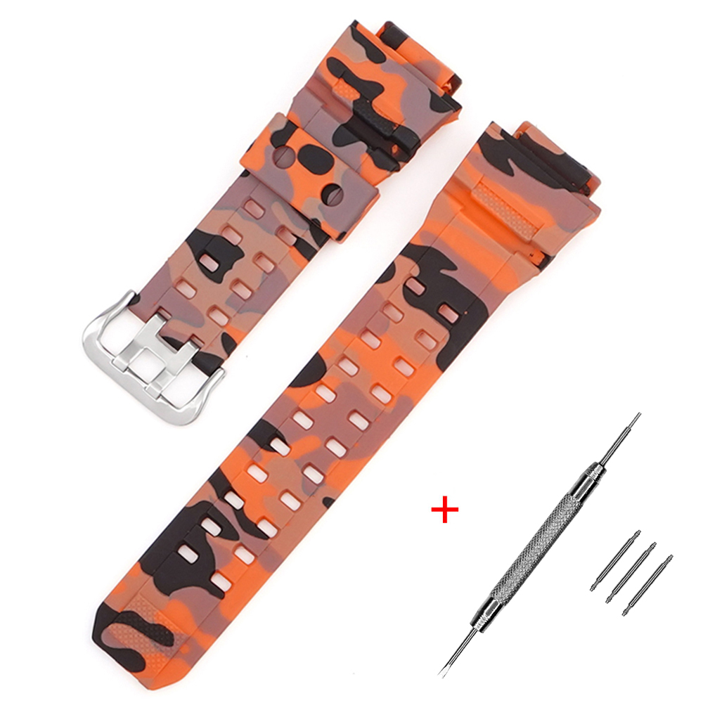 Ремінець для Casio G-Shock GW-9400/9300 Camo Orange SI Ремінець для Casio G-Shock GW-9400/9300 Camo Orange SI