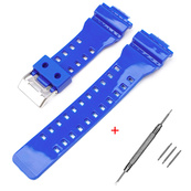 Ремінець для Casio G-Shock GA-100/110 Blue-Glossy SI. Зображення №2 Ремінець для Casio G-Shock GA-100/110 Blue-Glossy SI. Зображення №2