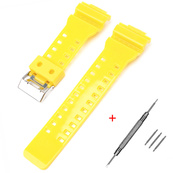 Ремінець для Casio G-Shock GA-100/110 Yellow-Glossy SI. Зображення №2 Ремінець для Casio G-Shock GA-100/110 Yellow-Glossy SI. Зображення №2