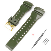 Ремінець для Casio G-Shock GA-100/110/120 Army Green-Glossy GD. Зображення №2 Ремінець для Casio G-Shock GA-100/110/120 Army Green-Glossy GD. Зображення №2
