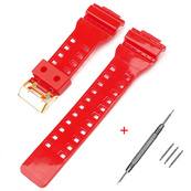 Ремінець для Casio G-Shock GA-100/110/120 Red-Glossy GD. Зображення №2 Ремінець для Casio G-Shock GA-100/110/120 Red-Glossy GD. Зображення №2