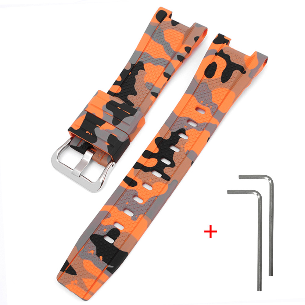 Ремінець для Casio G-Shock GST-W300 Camo Orange SI Ремінець для Casio G-Shock GST-W300 Camo Orange SI