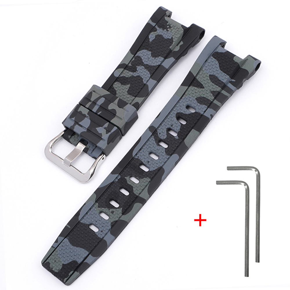 Ремінець для Casio G-Shock GST-W100G/W110/W130L/W300/W300G/S110/S100G/S300/S300G/S210B/B100/410G Cam Ремінець для Casio G-Shock GST-W100G/W110/W130L/W300/W300G/S110/S100G/S300/S300G/S210B/B100/410G Cam