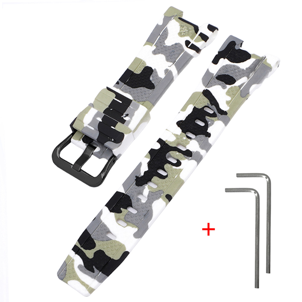Ремінець для Casio G-Shock GST-W300 Camo White BK Ремінець для Casio G-Shock GST-W300 Camo White BK