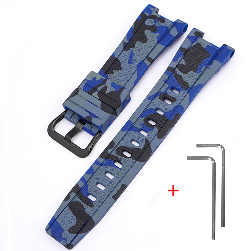 Ремінець для Casio G-Shock GST-W300 Camo Blue BK Ремінець для Casio G-Shock GST-W300 Camo Blue BK