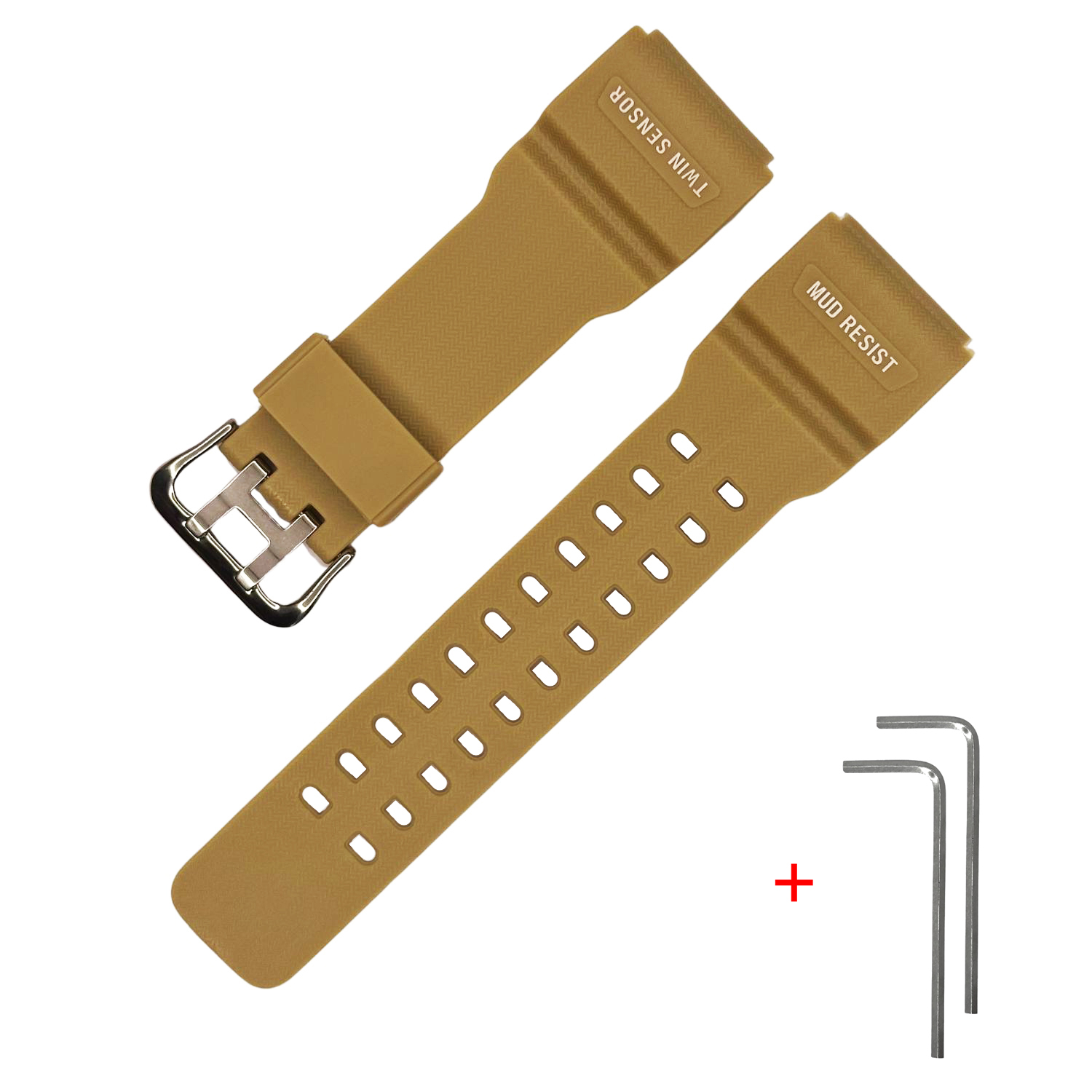 Ремінець для Casio G-Shock GG-1000/GWG-100/GSG-100 Beige SI Ремінець для Casio G-Shock GG-1000/GWG-100/GSG-100 Beige SI