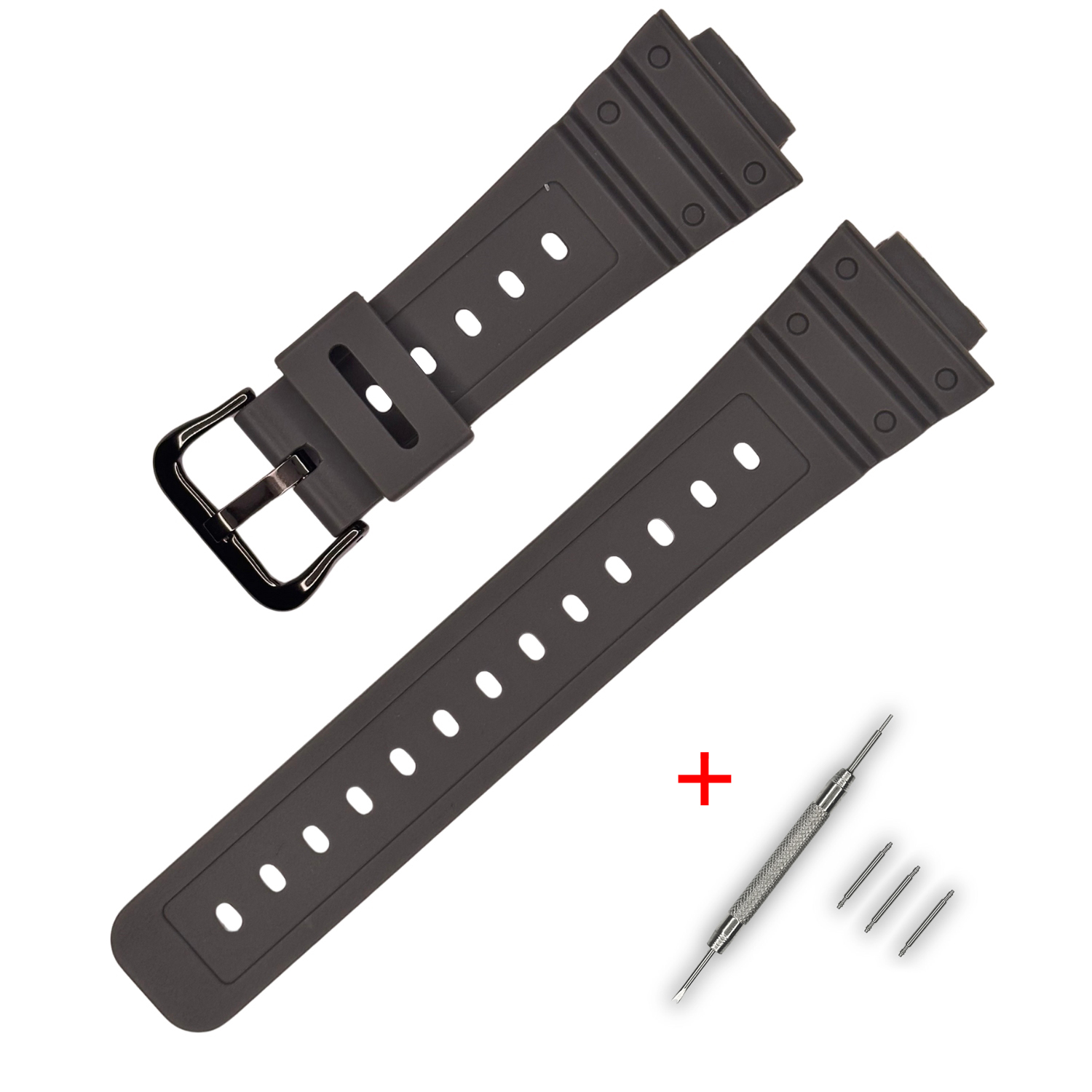 Ремінець для Casio G-Shock DW-5600 B Gray BK Ремінець для Casio G-Shock DW-5600 B Gray BK