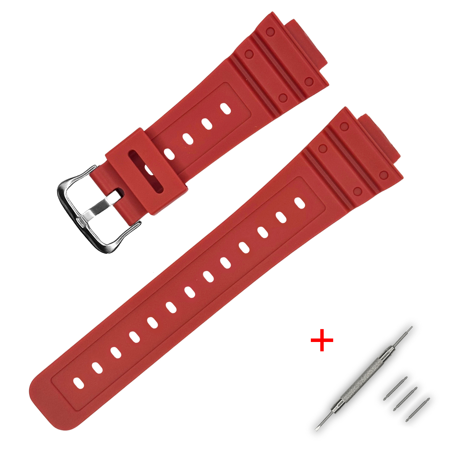 Ремінець для Casio G-Shock DW-5600 Red SI Ремінець для Casio G-Shock DW-5600 Red SI