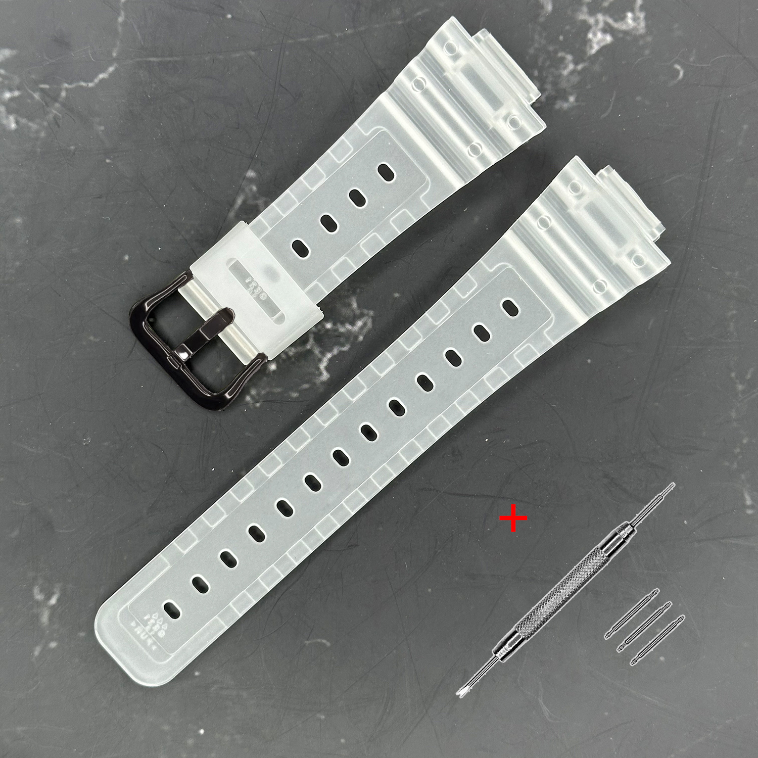 Ремінець для Casio G-Shock DW-5600 B Transl BK Ремінець для Casio G-Shock DW-5600 B Transl BK