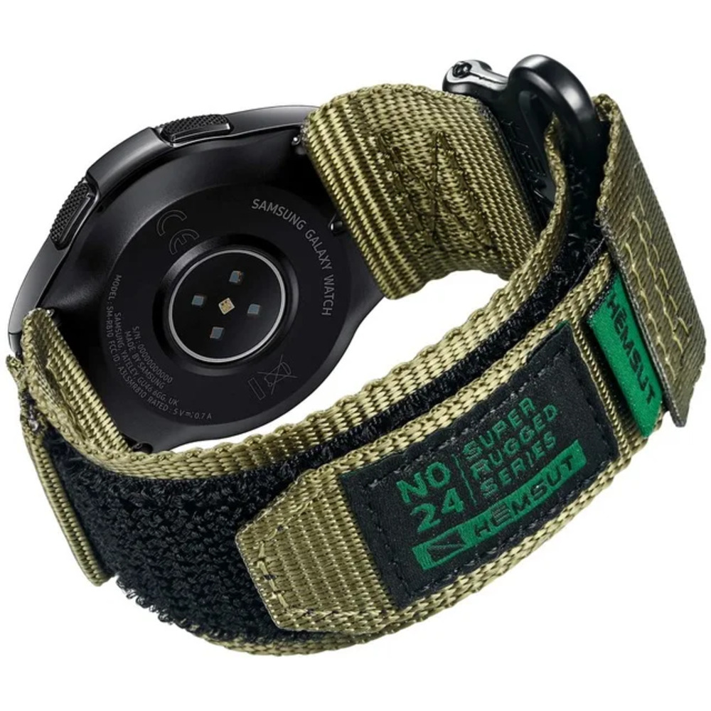 Ремінець для годинника Hemsut HGA121 Super Strong Nylon Green 22 mm Ремінець для годинника Hemsut HGA121 Super Strong Nylon Green 22 mm