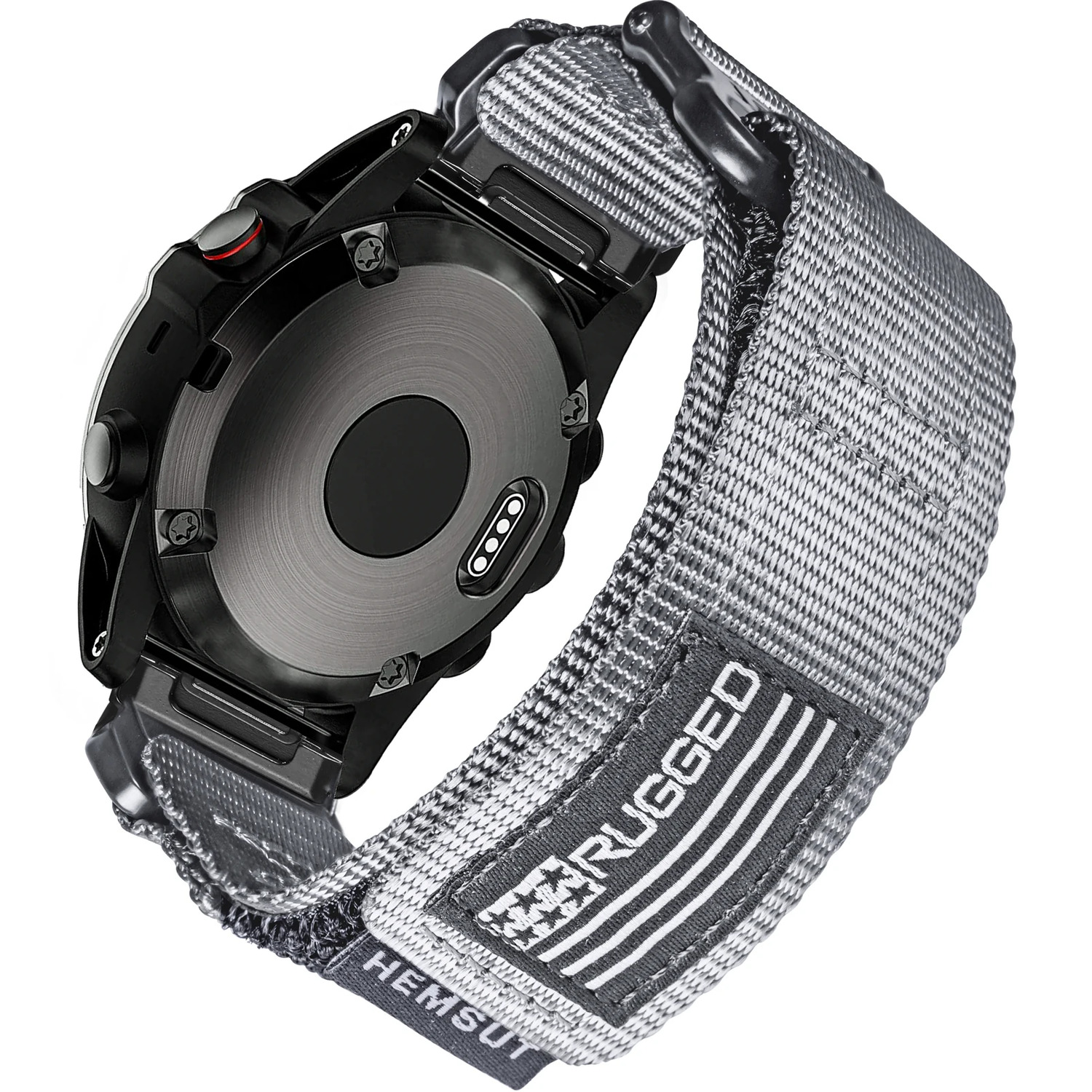 Ремінець для годинника Hemsut HGA125 Super Rugged Garmin Grey 20 mm Ремінець для годинника Hemsut HGA125 Super Rugged Garmin Grey 20 mm