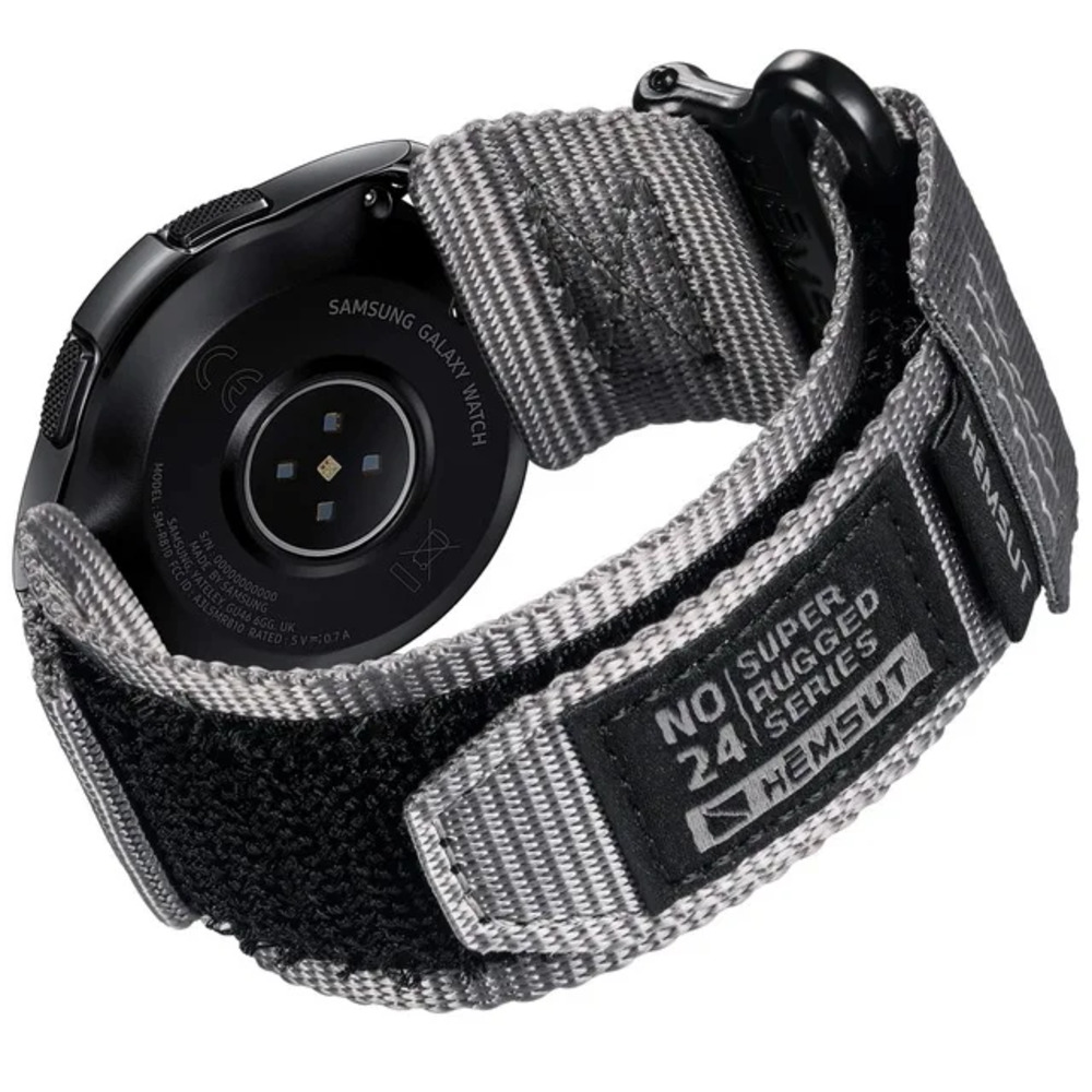 Ремінець для годинника Hemsut HGA121 Super Strong Nylon Grey 22 mm Ремінець для годинника Hemsut HGA121 Super Strong Nylon Grey 22 mm