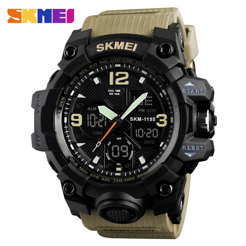 Skmei 1155 Black-Khaki Skmei 1155 Black-Khaki