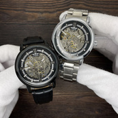 Forsining 8173 All Black-Silver Leather. Зображення №4 Forsining 8173 All Black-Silver Leather. Зображення №4