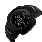 Skmei 1231BK All Black Smart Watch + Compass. Зображення №2 Skmei 1231BK All Black Smart Watch + Compass. Зображення №2