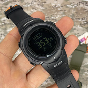 Skmei 1231BK All Black Smart Watch + Compass. Зображення №3 Skmei 1231BK All Black Smart Watch + Compass. Зображення №3