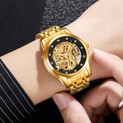 Skmei 9310GDBK Gold-Black. Зображення №3