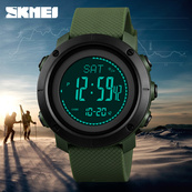 Skmei 1427AG Army Green + Compass. Зображення №3
