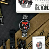 Розумний годинник Modfit Tactic Blaze Black Steel + ремінець в подарунок. Зображення №7 Розумний годинник Modfit Tactic Blaze Black Steel + ремінець в подарунок. Зображення №7