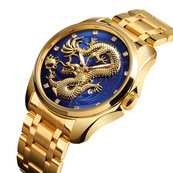 Skmei 9193GDBU Gold-Blue. Зображення №2