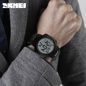 Skmei 1068 All Black. Зображення №5
