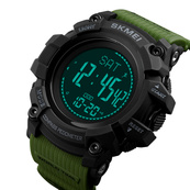 Skmei 1356AG Army Green + Compass. Зображення №2