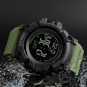 Skmei 1356AG Army Green + Compass. Зображення №3