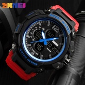 Skmei 1343 Black-Blue-Red Wristband SALE. Зображення №2