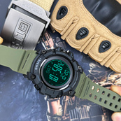Skmei 1356AG Army Green + Compass. Зображення №6