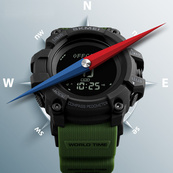 Skmei 1356AG Army Green + Compass. Зображення №12