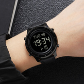 Skmei 1864LBKBK Black-Black Leather SALE. Зображення №3