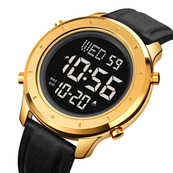 Skmei 1864LGDBK Gold-Black Leather SALE. Зображення №2